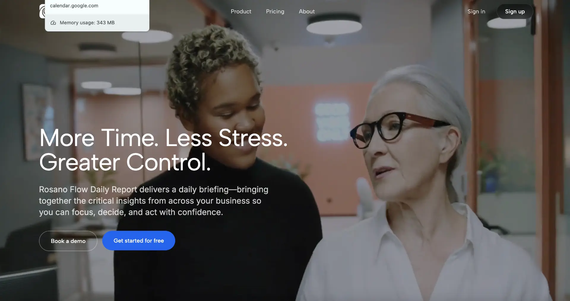 Rosano.ai website preview