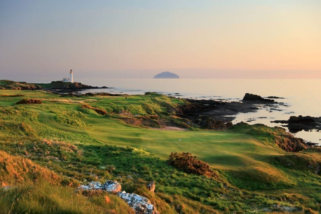 Seaside golf course with a lighthouse, from CHASEGOLF Travel